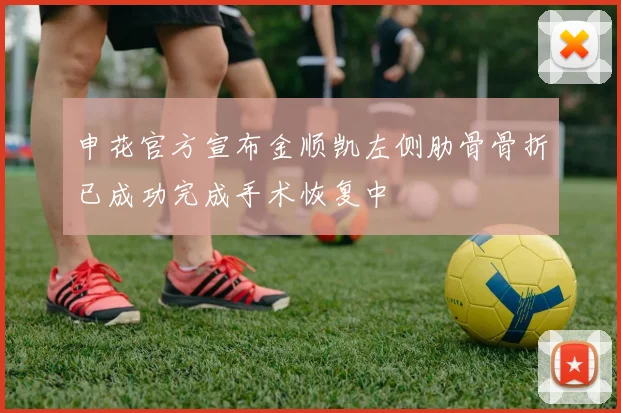 申花官方宣布金顺凯左侧肋骨骨折已成功完成手术恢复中